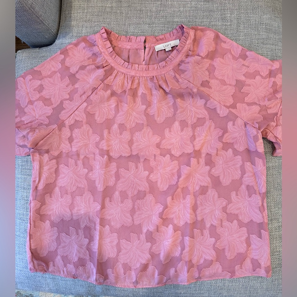 Pink Floral Blouse